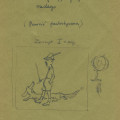 na jasnozielonej okładce tytuł i rysunek: mężczyzna w kapelusiku z piórkiem, z jamnikiem; globus